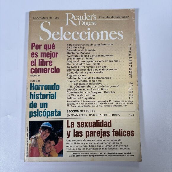 Selecciones Reader’s Digest 1989 Español Spanish revista UN MAGO EN CASA Vintage - Picture 1 of 4